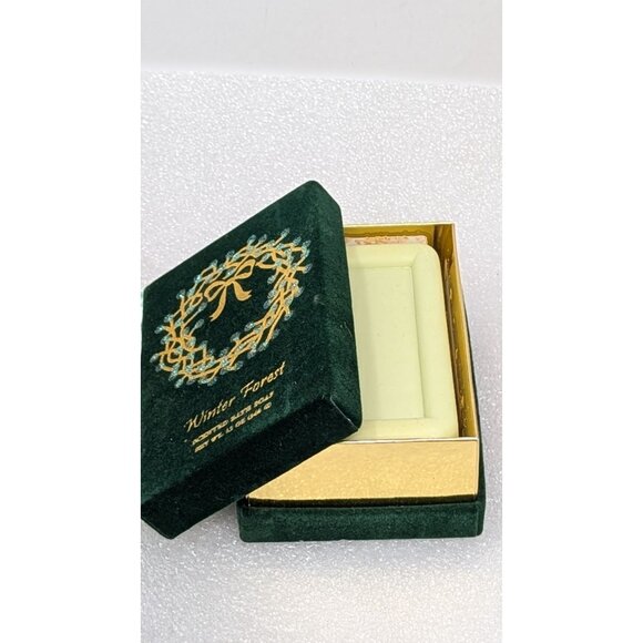 Winter Forest Scented Slate Soap Gift Box 12 Oz by CST Green & Gold Felt Box - Picture 3 of 5